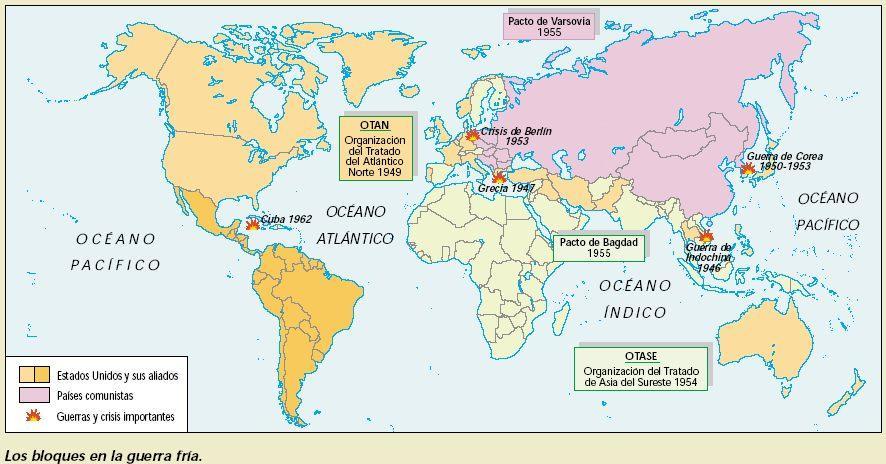 Mapas La Gran Guerra Fria 1945 1989